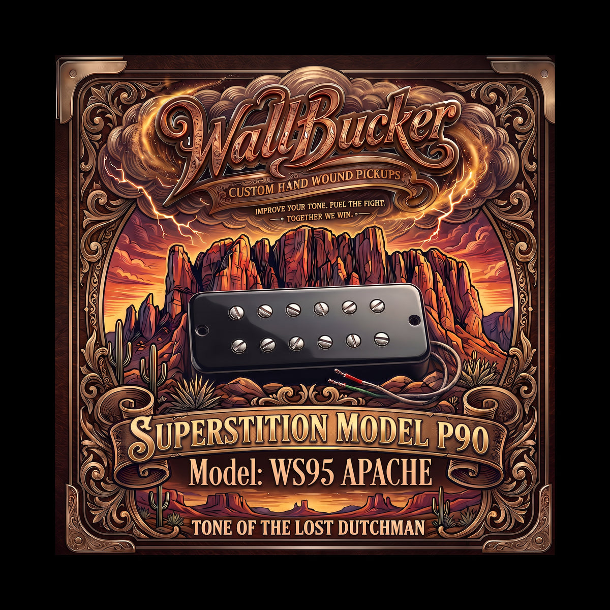 WS-95 Apache - P-90 Sized Superstition Pickup - Individual